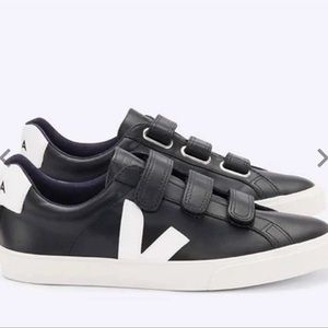 Black Velcro Veja Sneakers